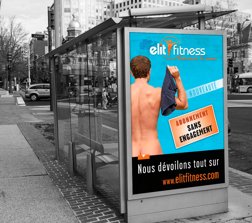 Campagne d'affichage Elitfitness